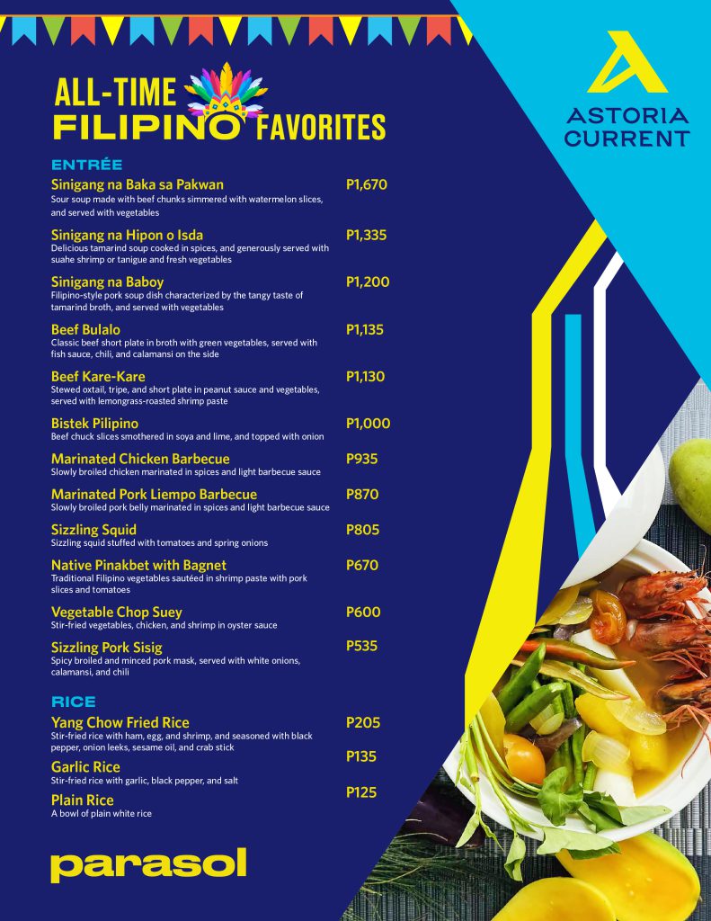 AC3 - F&B - Filipino Favorites